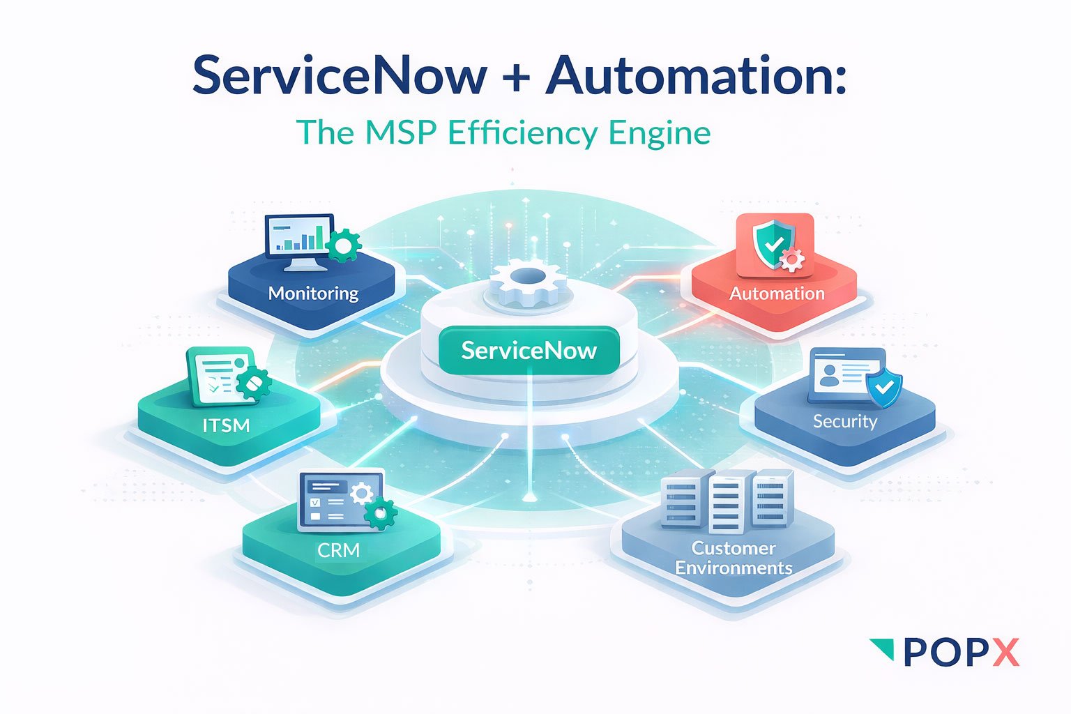 ServiceNow automation platform improving MSP operational efficiency
