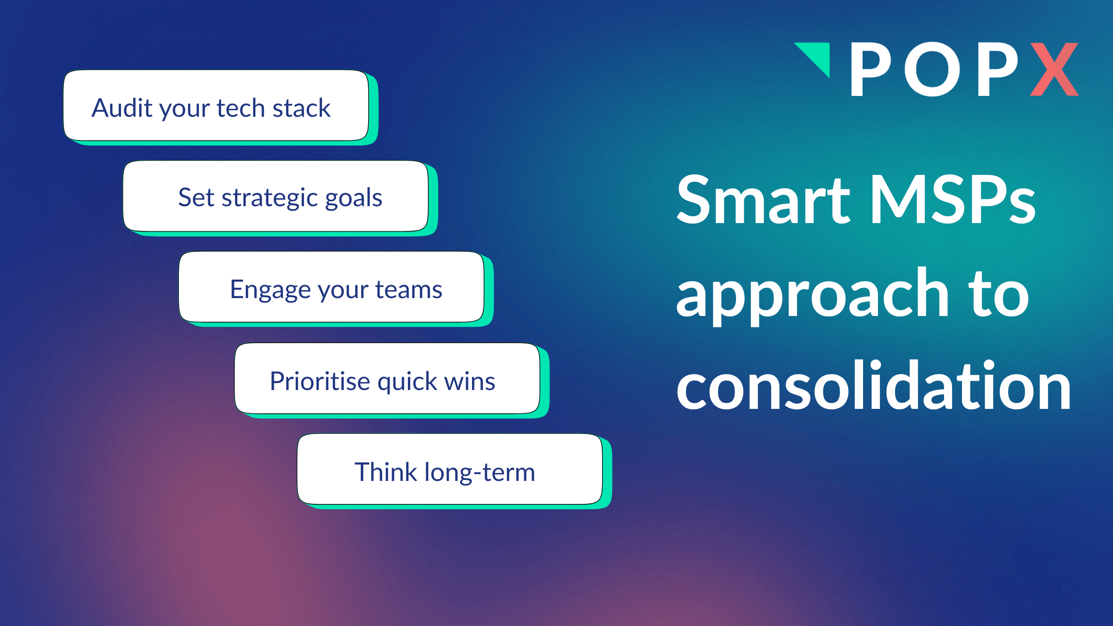 Smart MSP approach to consolidation