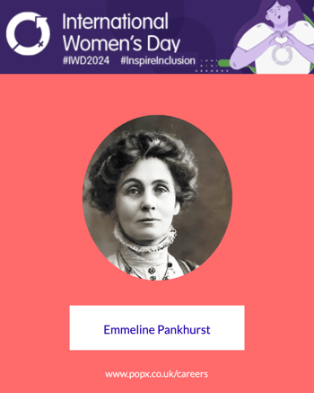 Emmeline Pankhurst IWD