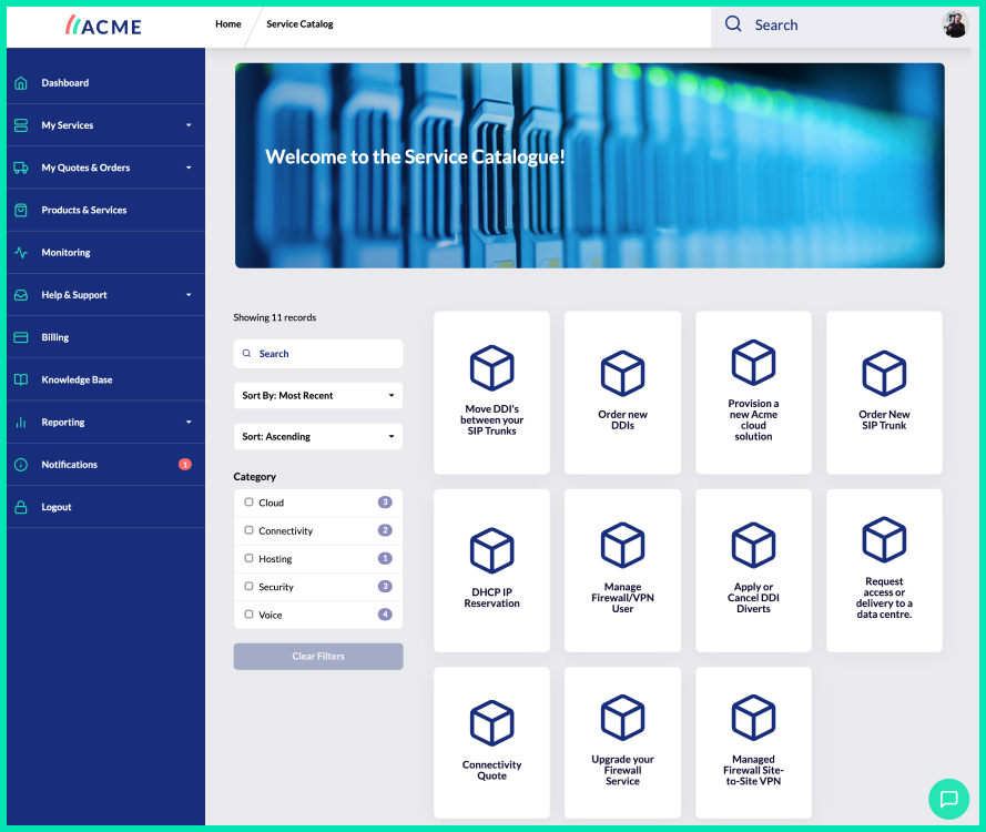 Fully customisable MSP ready portal that liberates sales growth with the best customer experience